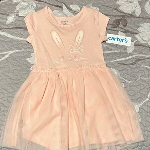 Carter's Soft Pink Bunny Dress